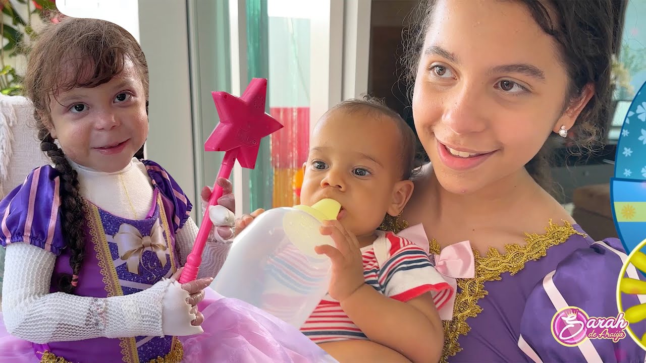 SARAH E ELOAH viram BABÁ de um BEBÊ DE VERDADE história engraçada PARA CRIANÇAS