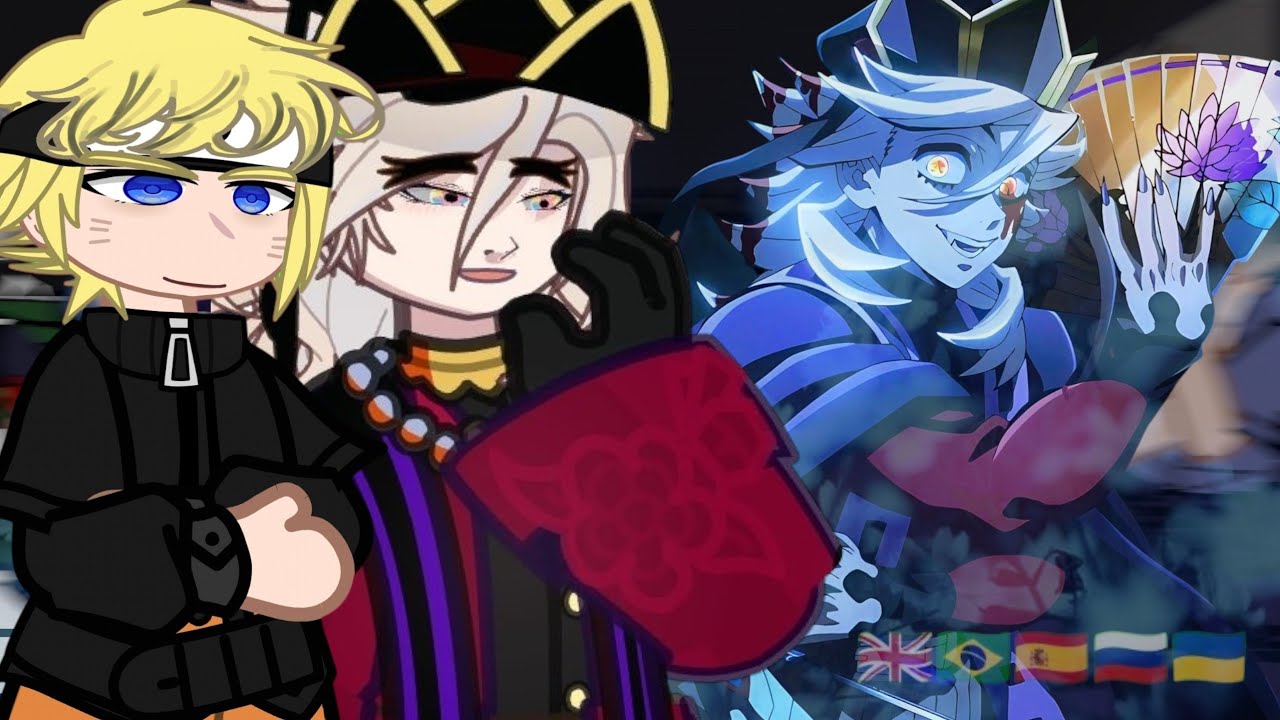 Naruto's friend's react to Naruto Uzumaki as Douma ~//🇬🇧🇧🇷🇪🇦🇷🇺🇺🇦