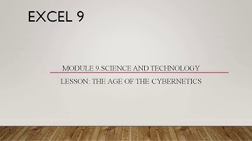 Lesson 12 "The age of cybernetics" 9th grade
