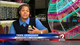 Student designs umbrella for Totes Isotoner screenshot 4