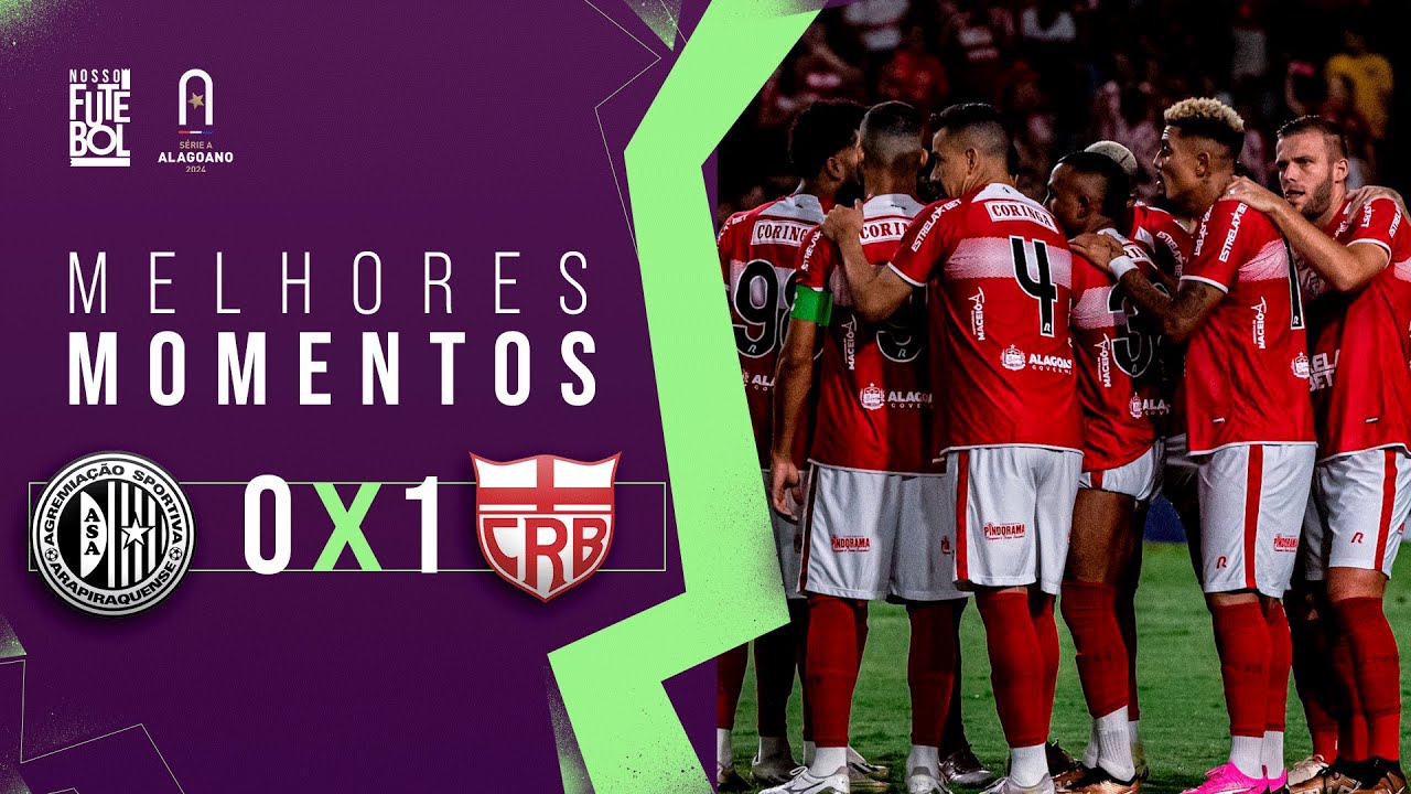 GOL DE ARTILHEIRO E GALO NA FRENTE - ASA 0 x 1 CRB - Melhores Momentos ...
