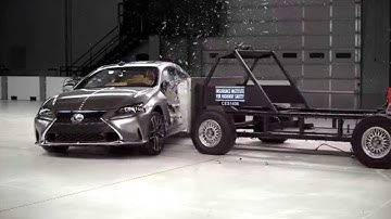 IIHS - 2015 Lexus RC - side crash test / GOOD EVALUATION