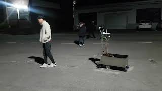 Object tracking truck using LiDAR - curved path