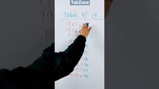 19 Ki Table Likhne Ki Bht Hi Easy Trick