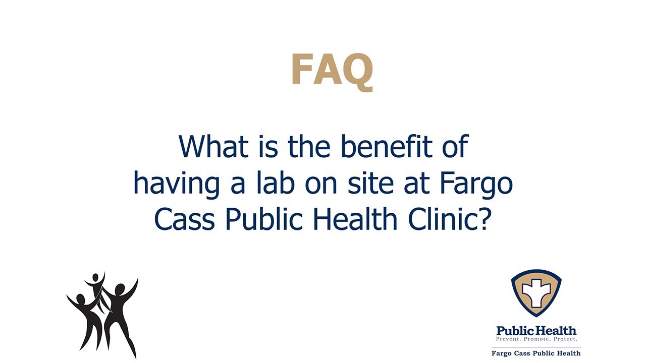 What is the benefit of having a lab on-site at Fargo Cass Public Health?