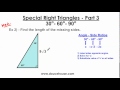 Special Right Triangles - Part 3 (30-60-90)