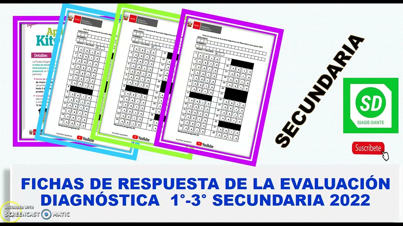 Respuestas Del Examen De 3 Grado De Secundaria 2022 www.youtube.com
