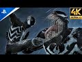 Symbiote suit vs venom boss fight ultimate difficulty  spiderman 2 ps5 4k