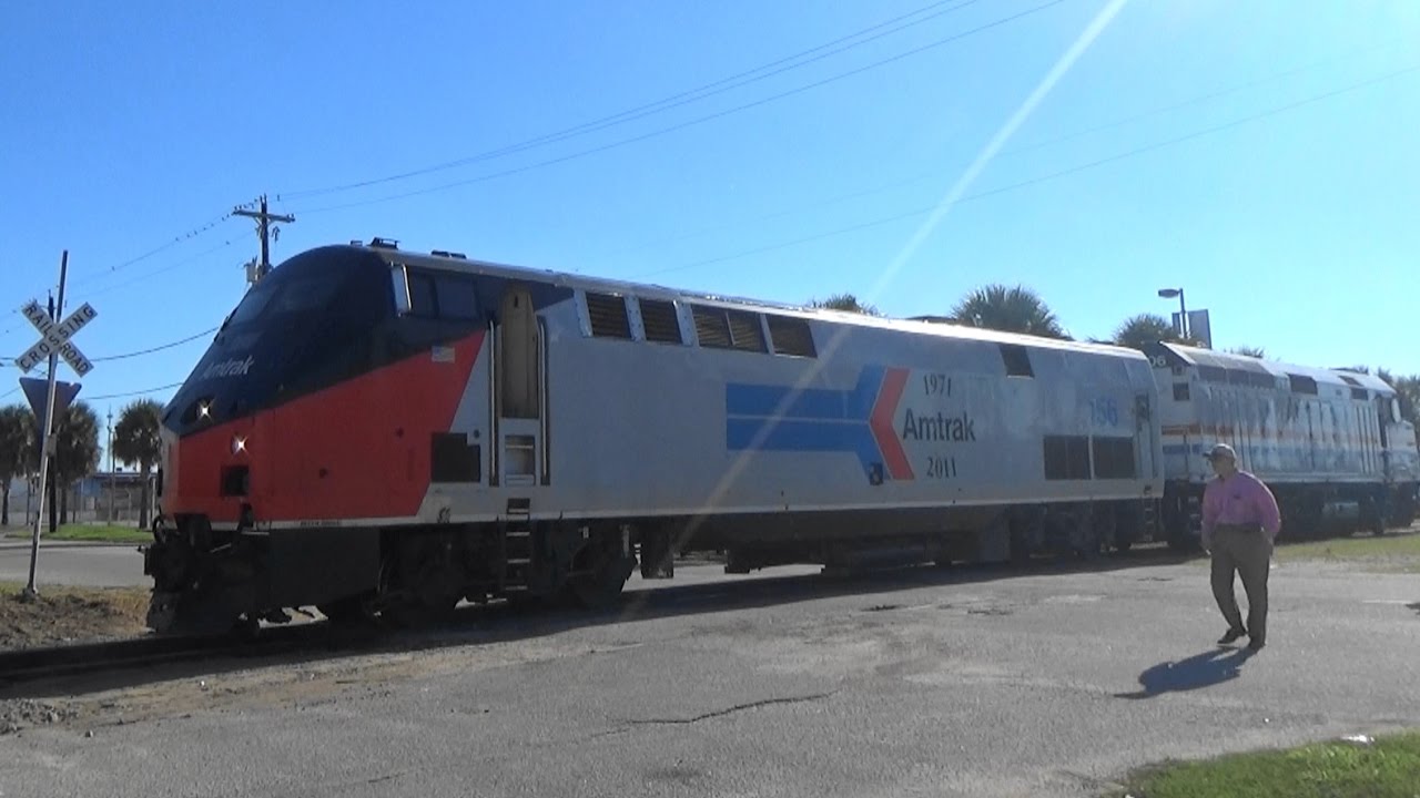 **RARE** Amtrak Exhibit Train Shuffle in Galveston,TX on 9/30/16!! YouTube