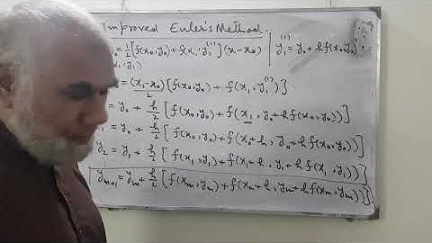 3/5 Euler and Improved Euler method (Dr. Anjum Pervaiz Bukhsh)