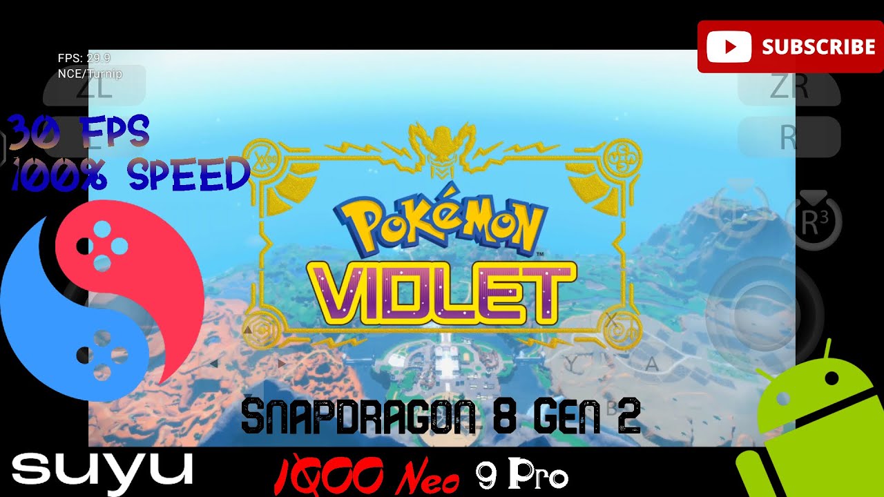 Pokemon Violet suyu emulator Gameplay Settings IQOO Neo 9 Pro