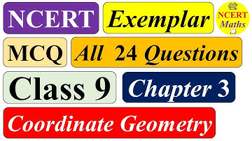 NCERT Exemplar Class 9 Maths Chapter 3 | solution all Questions | MCQ | Exercise 3.1 | Coordinate