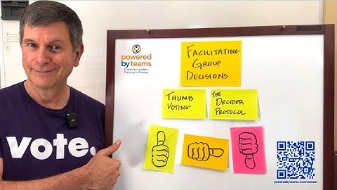 Agile 5x5:  Facilitating Group Decisions