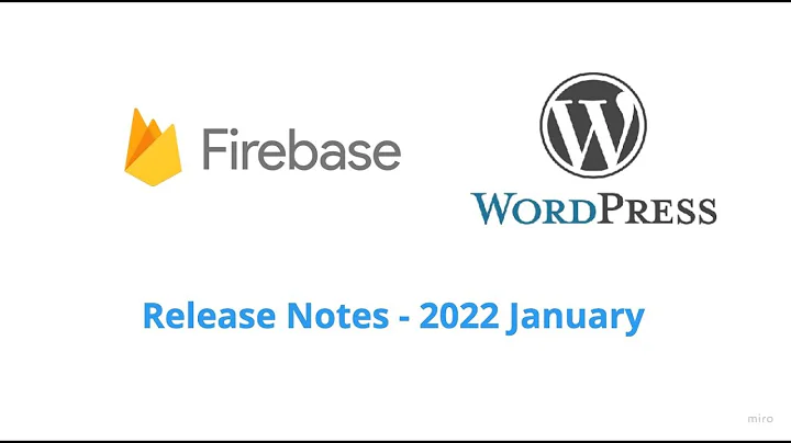 Firebase WordPress Release Notes January 3: Login Error Message & Firebase Cloud Messaging