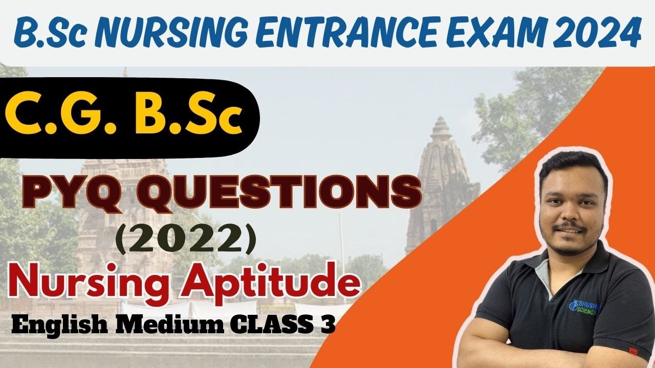 L3 BSc Nursing Entrance Exam 2024 | Nursing aptitude | previous year ...