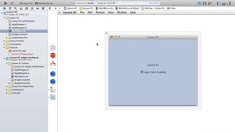 Cocoa Programming L61 - Login Items