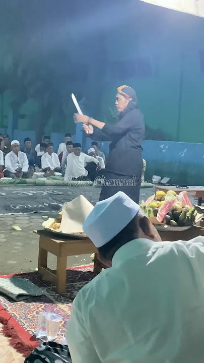 Abah Qomarudin Kebolehanya ❗️#debus_banten mengorok Lehernya ❌dengan Golok