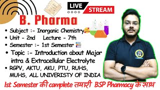 Major Extracellular and Intracellular Electrolytes | Functions of Physiological Ions | P4 U2 | IPC 1