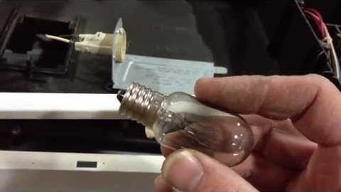 How to replace the internal bulb on a GE Spacemaker