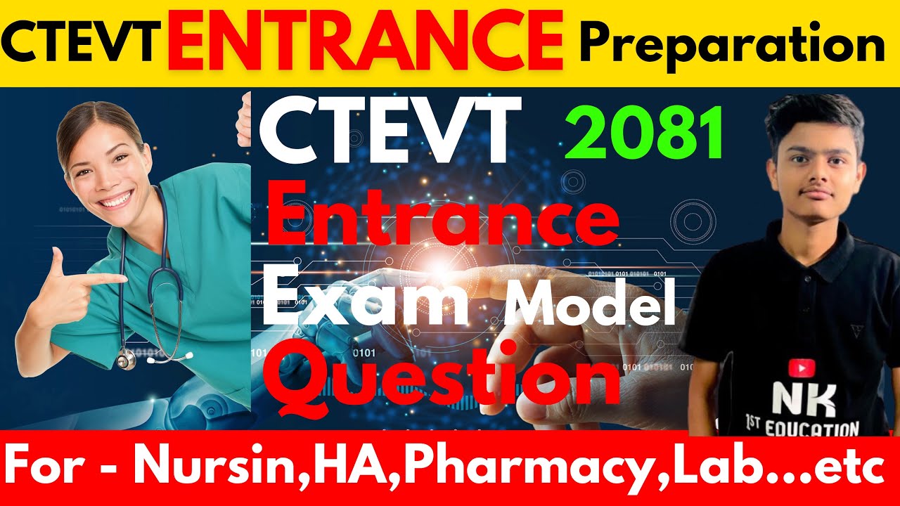 ctevt entrance exam model questions 2080 pcl nursing | ctevt entrance preparation