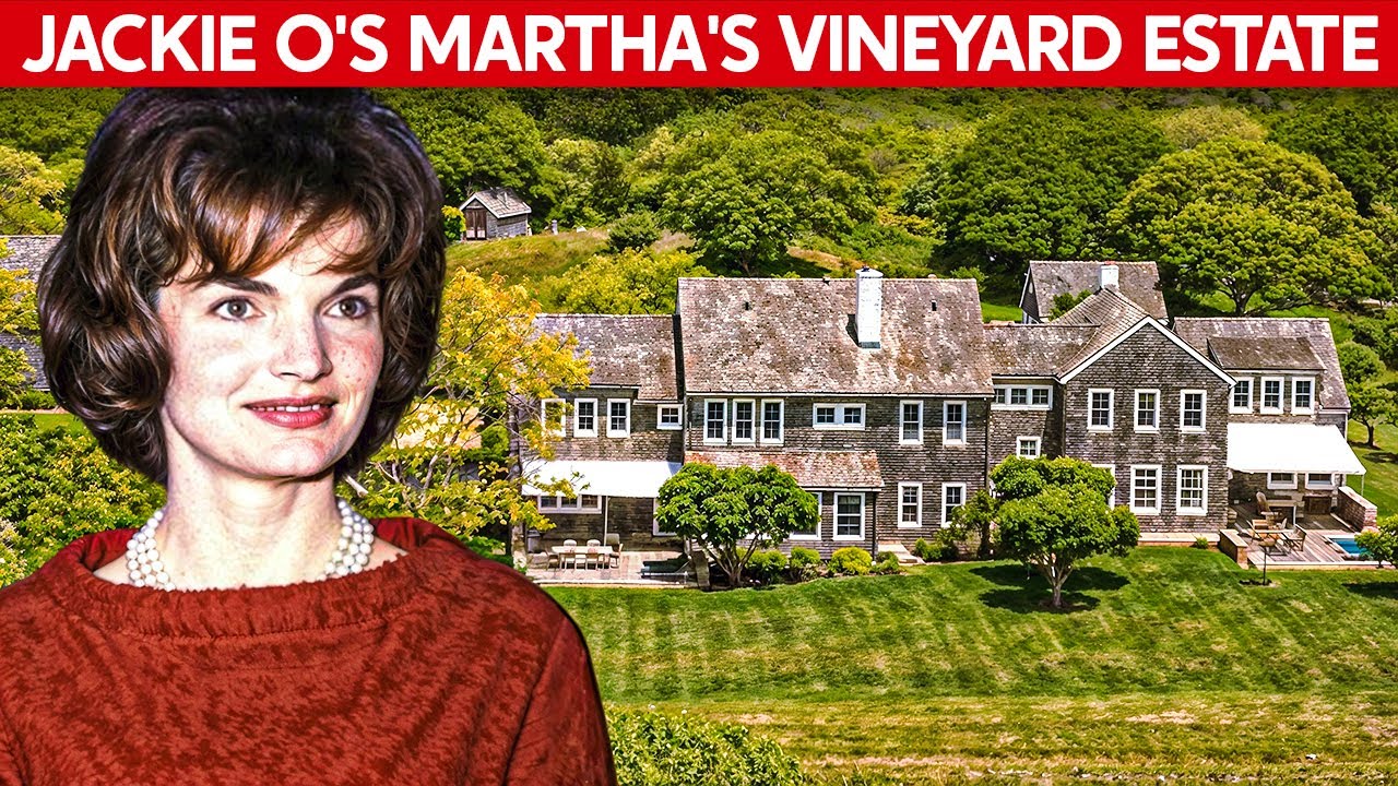 Взгляд внутрь огромного поместья Мартас-Винъярд, принадлежавшего Джеки Кеннеди-Онассис