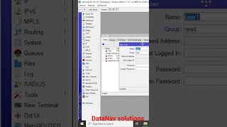 How to add and delete a user in Mikrotik. #shorts #mikrotik #datanavsolutions