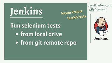 Run selenium tests [from local drive & git repo] using Jenkins