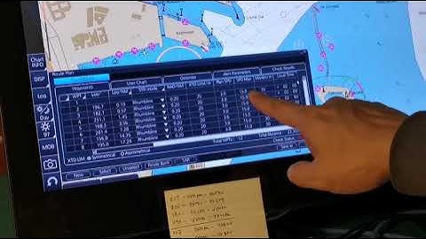Furuno ECDIS / How to create route / route planning