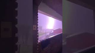 Dramatic Lightning Strike Captured During Storm