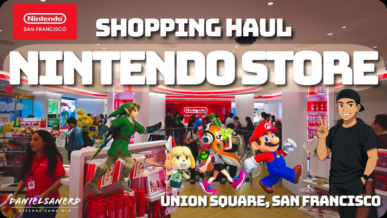 What I Bought at the NEW Nintendo Store SF! | Exclusive Merch Haul 🛍️🔥 