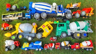 Mencari dan Merakit Mobil mobilan Truk Molen Besar Mixer Truck Container Mobil Towing Mobil Kontener