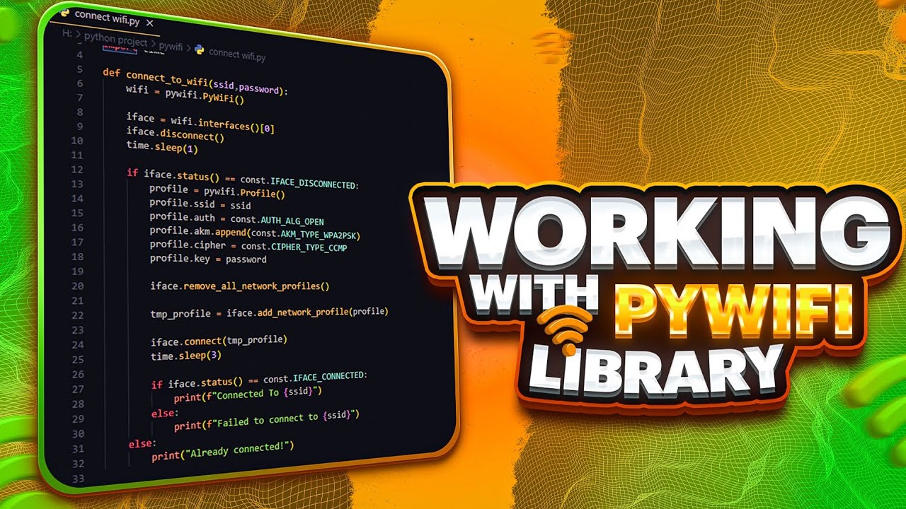 کار با کتابخونه پای وایفای در پایتون! | Test pywifi library in python ...