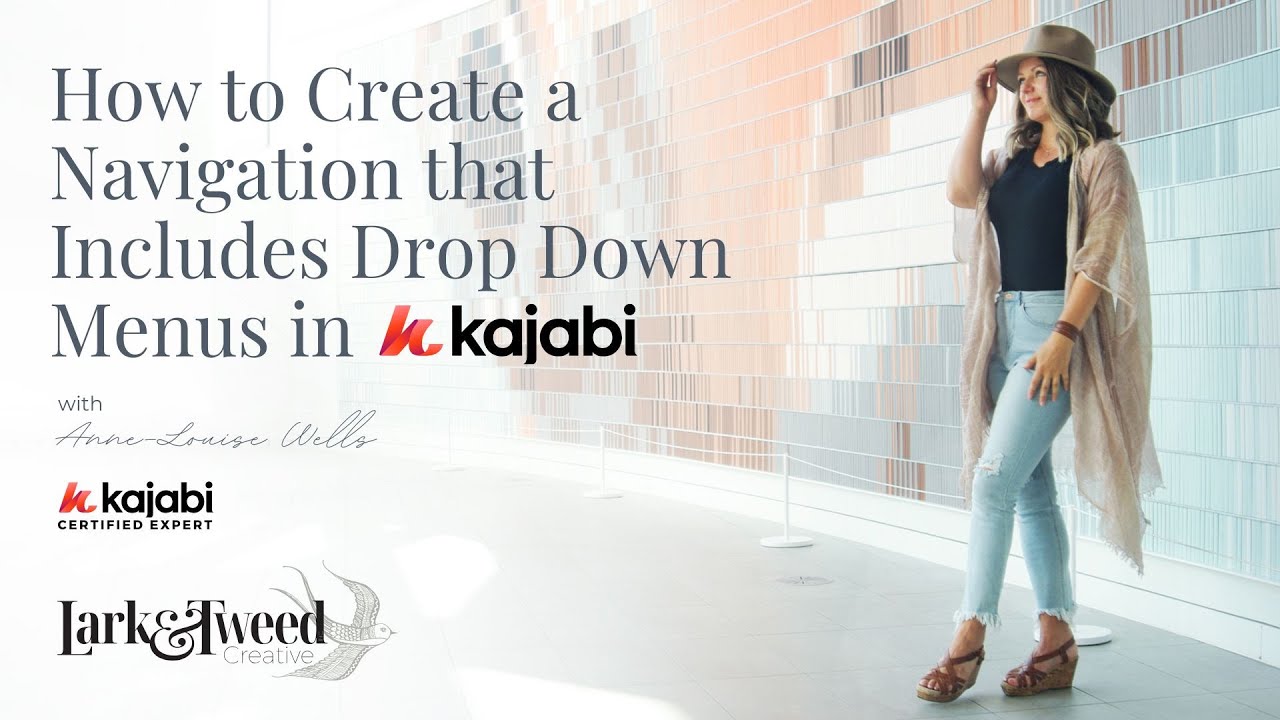 How to Create a Navigation that Includes Drop Down Menus in Kajabi