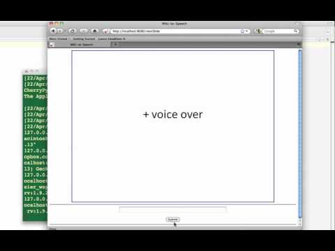 Wiki-to-Speech with CherryPy Input