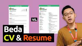 Ini Bedanya Resume Dengan Cv Curriculum Vitae Youtube