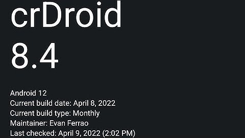 Review Custom ROM CRDROID 8.4 Android 12.1 Redmi 9 | Poco M2