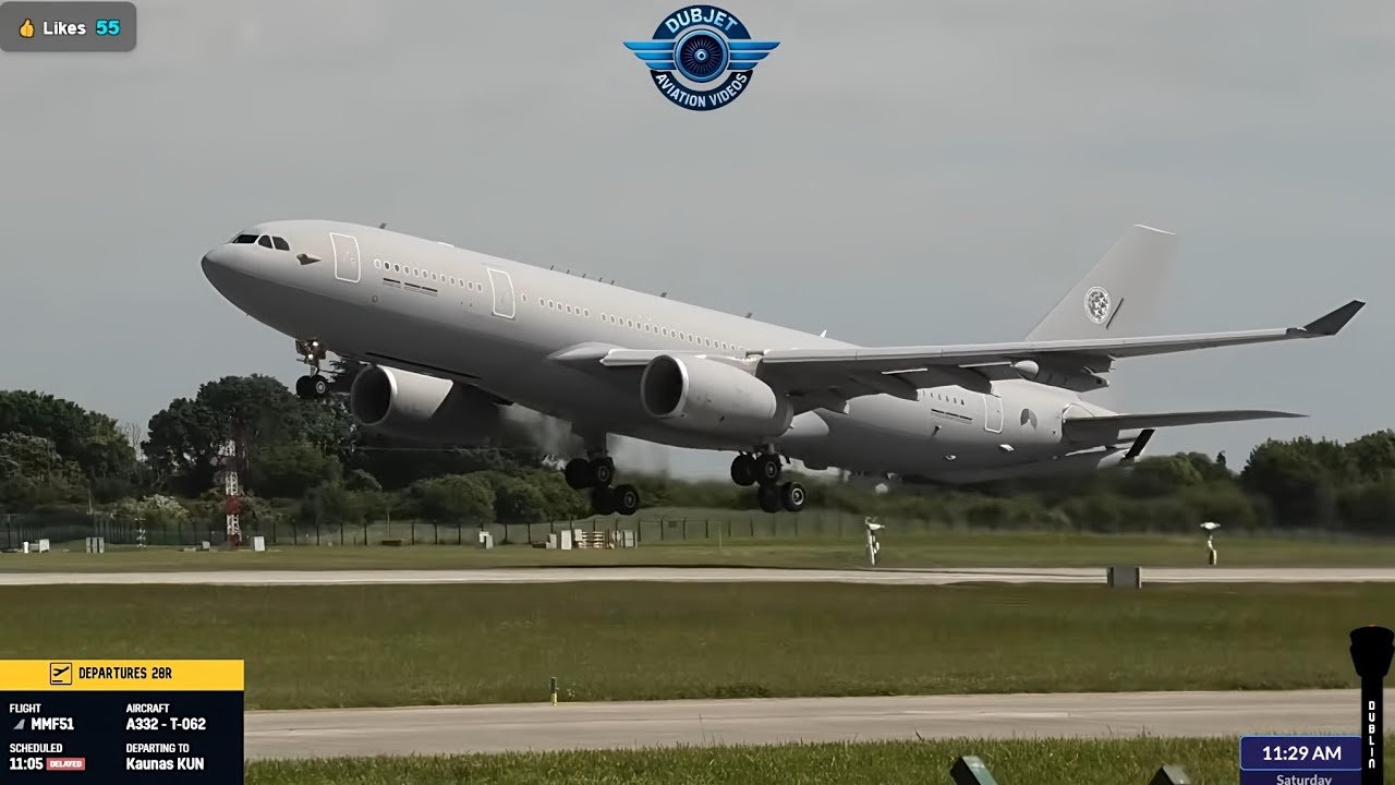 🔴NATO A330 MRTT Takeoff - Dublin Airport LIVE Plane Spotting - EIDW/DUB - 23/05/2026