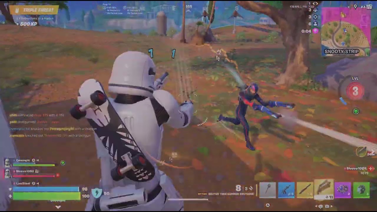 Winning a sweaty Three-man Blitz game in squads. Wow!!