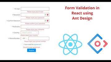 Form Validation in React using Ant Design