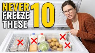Never Freeze These 10 Foods!