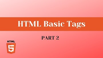 HTML Tutorial || HTML Basic Tags and Attributes(HINDI/URDU) - Part 2 #html5