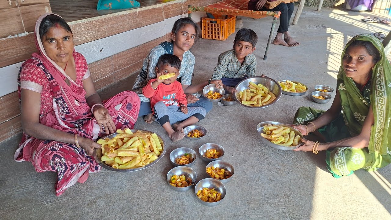 આજે તો અમે બટેટા ભૂંગળા ખાધા 