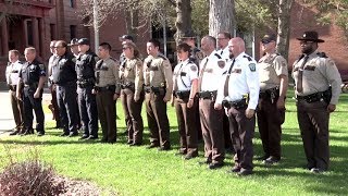 Crowd Pays Respect To Fallen Officers At Beltrami County Judicial Center