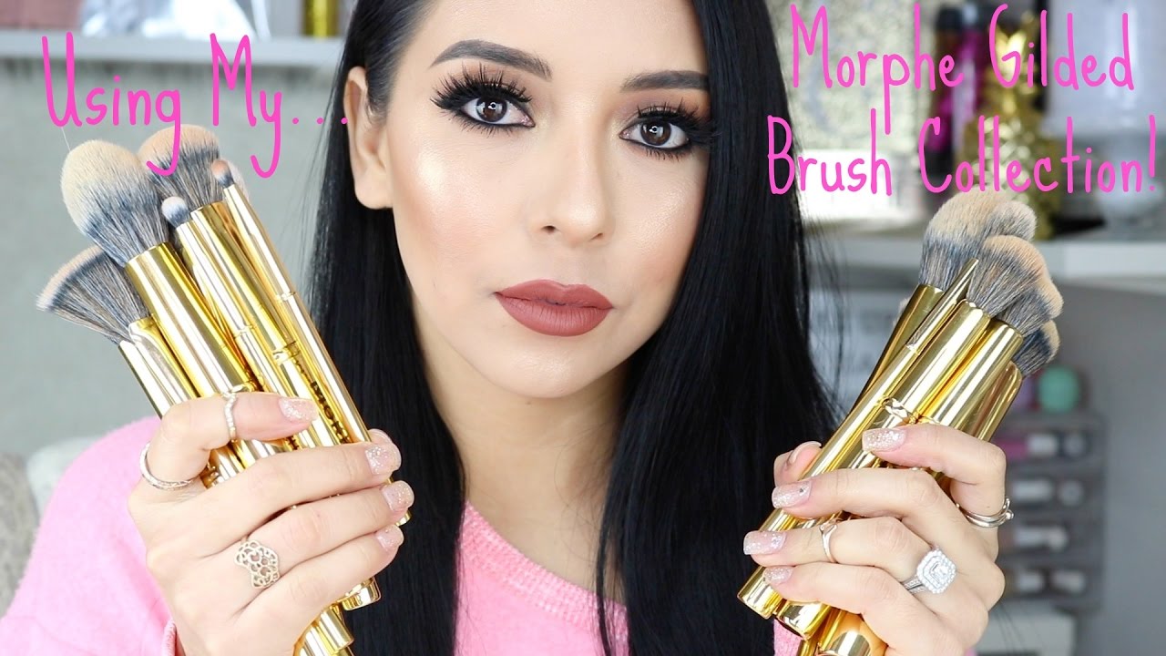 Full Makeup ft MORPHE Gilded Collection (All 23 Brushes) | Ester Castillo