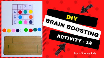 DIY Brain Boosting Activity - 14 (Hindi Version) | Decode the color pattern | Kids learning