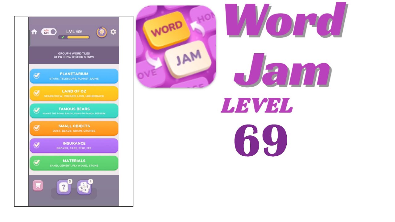 Word Jam Level 69 Walkthrough | Step-by-Step Guide 🧠 | Go Answer