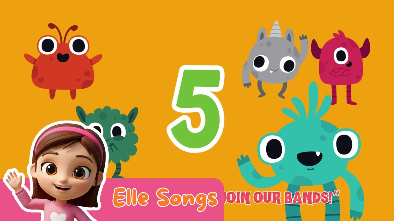 COUNTING WITH FRIENDLY MONSTERS | Nursery Rhymes and Kid Songs