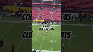 🏈NFL Commanders vs Bengals Club level seats