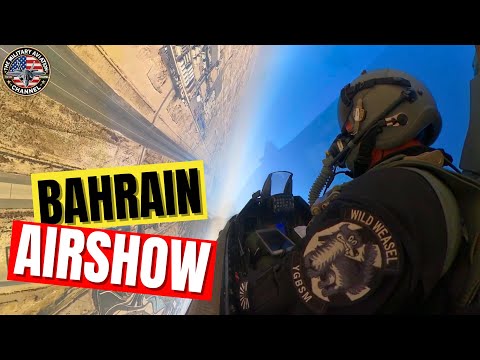 F-16 Bahrain Airshow Pilot POV