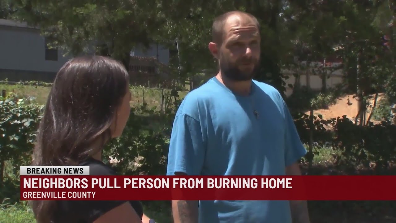 Neighbors Rescue Man Trapped in Burning Home Just Before Flames Engulf House